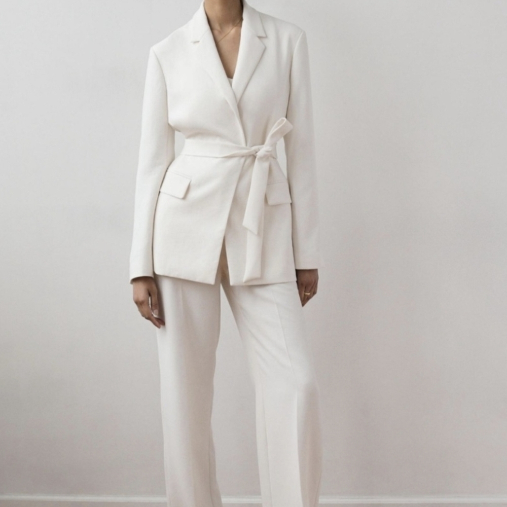 Wilfred Oversized Cream Blazer, Sz L